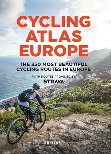 Book cover showing a cyclist on a trail overlooking a coastal European town.