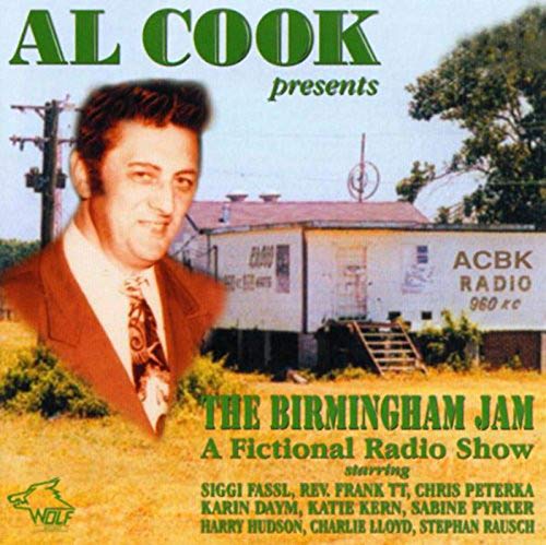 CD cover featuring Al Cook and a radio station building, titled "The Birmingham Jam.