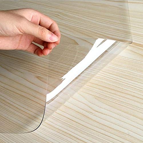 Limousine Beach - PVC Placemat Soft Glass Tablecloth Transparent Waterproof Oilproof PVC Placemat Soft Glass Tablecloth Tea Table Mat，Size：90x150cm(Transparent 1mm) (Color : Transparent 1mm) [VINYL]