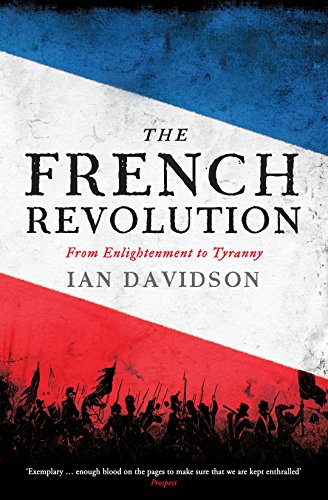 Book cover: "The French Revolution" with a faded tricolor background and crowd scene.