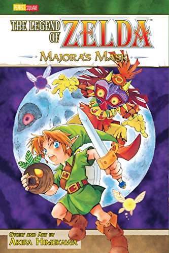 Cover of “The Legend of Zelda: Majora’s Mask” graphic novel, featuring Link.