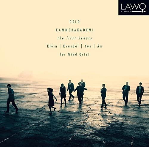 CD cover: group of people walking on a cracked surface.