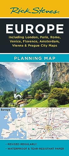 Rick Steves Europe Planning Map : Including London, Paris, Rome, Venice, Florence, Amsterdam, Vienna & Prague City Maps