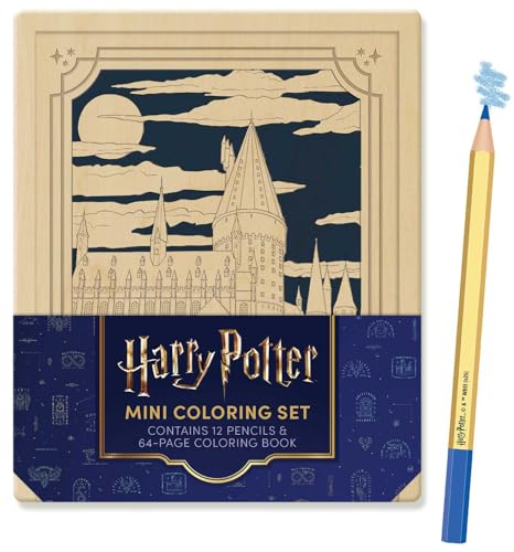 Harry Potter Mini Coloring Set : Contains 64pp coloring book and 12 premium colored pencils