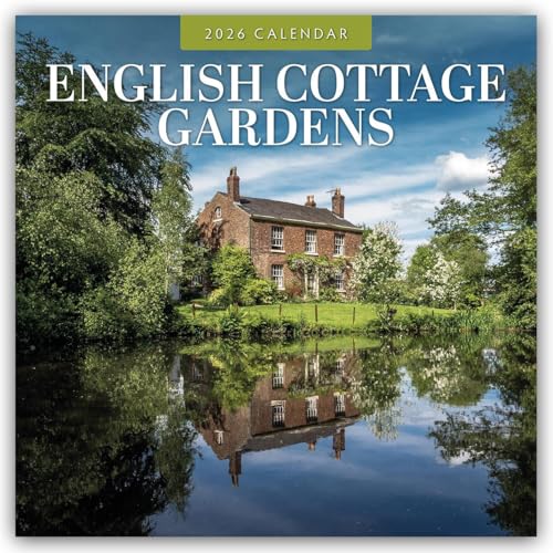 English Cottage Gardens 2026 Square Wall Calendar