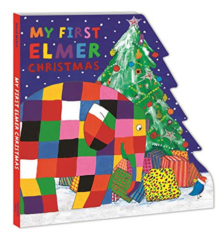 My First Elmer Christmas: Shaped Board Book (Elmer Shaped Board Books)