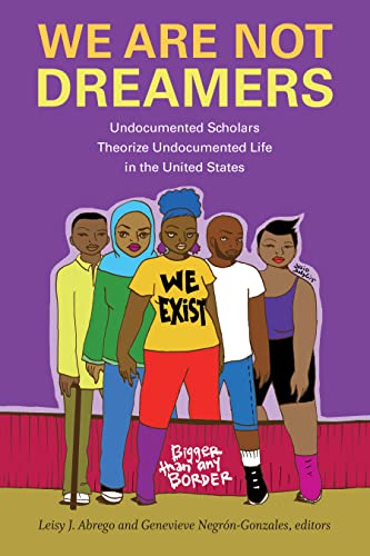 Book cover featuring five diverse people standing in front of a purple background.