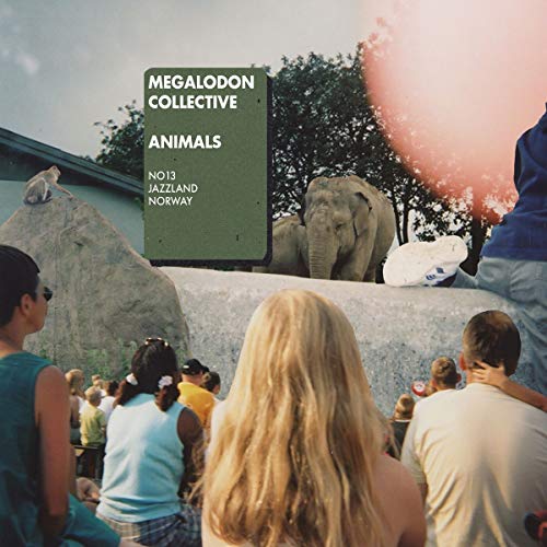 CD cover featuring an elephant, monkey, and people at a zoo.