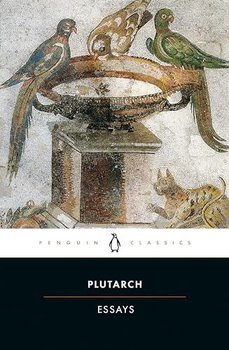 Book cover: mosaic of birds, a bowl, and a leopard, titled "Essays".