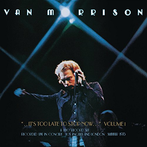 Van Morrison album cover featuring a performer with stage lighting.