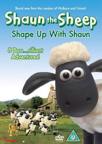 Shaun the Sheep DVD cover featuring Shaun’s face and a flock of sheep.