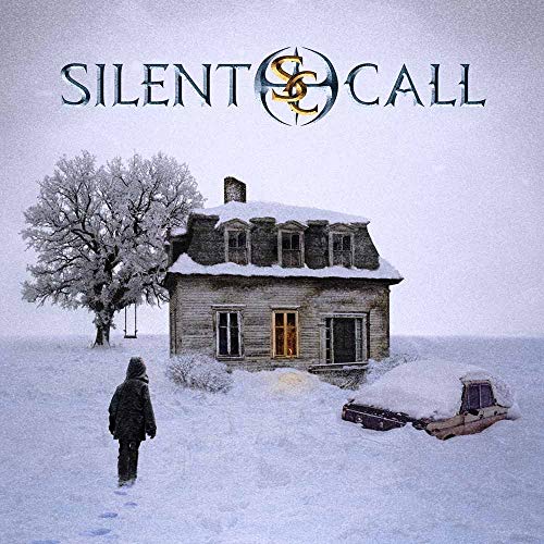 Silent Call" CD cover: snowy landscape with a house and lone figure.