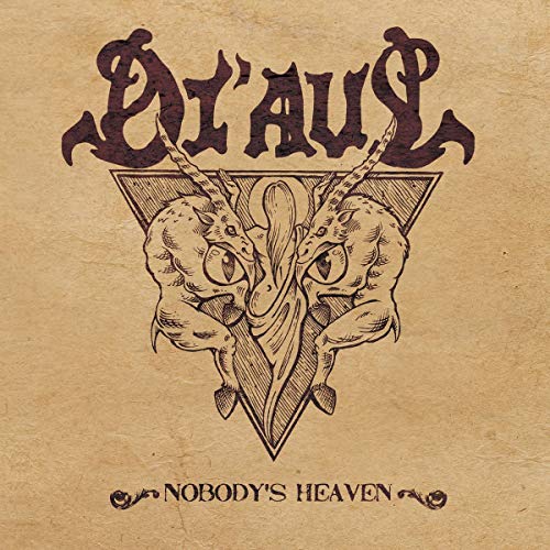 CD cover with ornate band logo and symmetrical animal illustration.
