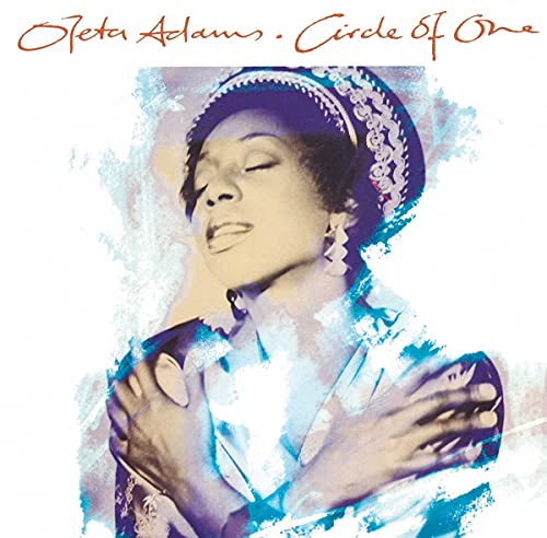 Oleta Adams album cover, portrait of a Black woman singing with hands clasped.