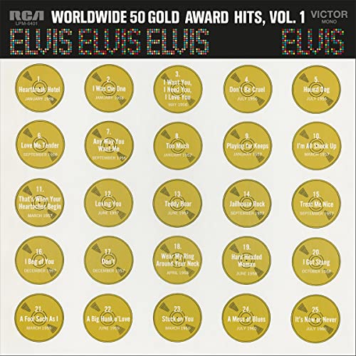 Various - Elvis Worldwide 50 Gold Award Hits Vol.1 [180 gm 4LP Box Set Coloured Vinyl] [VINYL]