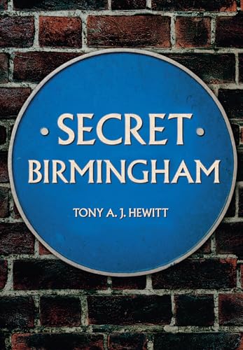 Blue circular plaque reading "Secret Birmingham" against a brick wall.