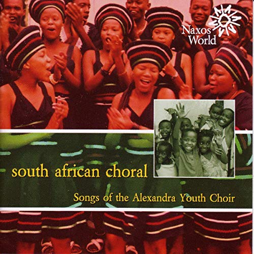 CD cover featuring a group of South African choral singers, primarily youth.