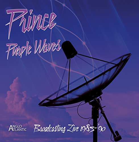 CD cover for "Purple Waves" featuring Prince and a satellite dish.