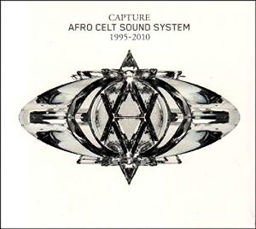 CD cover for Afro Celt Sound System’s “Capture” (1995-2010) with abstract design.