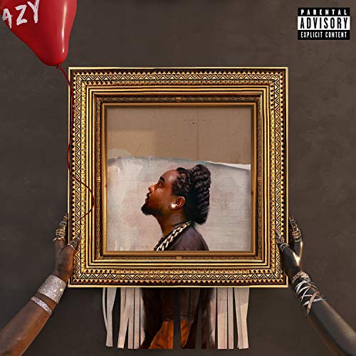 Wale album cover: man in frame held by hands, with balloon.