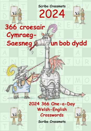 2024 366 Croesair Cymraeg-Saesneg un bob dydd: 2024 366 One-a-Day Welsh-English Crosswords: 40 (Dual-language Crosswords)