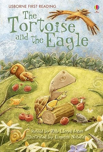 Book cover: tortoise and eagle illustrated with lush greenery and flowers.