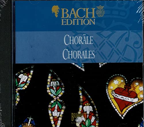 CD case for “Bach Edition Choräle” featuring stained glass imagery.