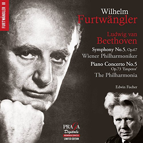 Edwin Fischer - Beethoven: Piano Concerto No.5 Op. 73 'Emperor'; Symphony No.5 [CD]