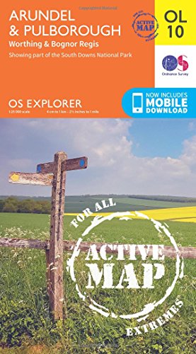 OS Explorer ACTIVE OL1 Arundel & Pulborough (OS Explorer Map)