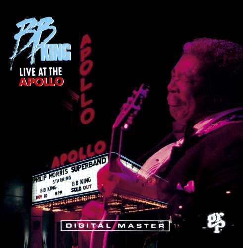 B.B. King album cover featuring the artist with the Apollo Theater marquee.