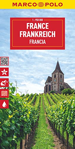 France Marco Polo Map: 1:950000 (Marco Polo Maps): Marco Polo Highlights