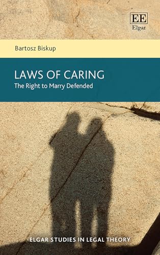 Book cover: "Laws of Caring" with a shadowed couple embracing.