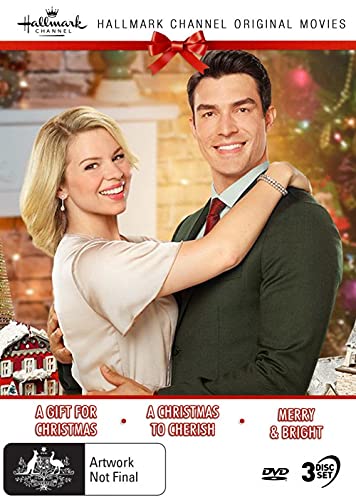 Hallmark Christmas DVD cover featuring a couple embracing near a Christmas tree.