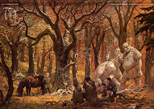 Thames and Kosmos, 696202, The Lord of the Rings: Trollshaws,1000 Piece Jigsaw Puzzle, Ages 10+