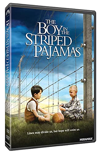 DVD cover for "The Boy in the Striped Pajamas" showing two young boys.