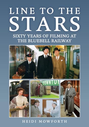 Book cover featuring vintage railway scenes and film crew members.