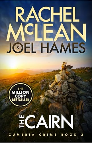 Book cover with title and author name on a background with stone or rock design.