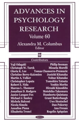 Advances in Psychology Research