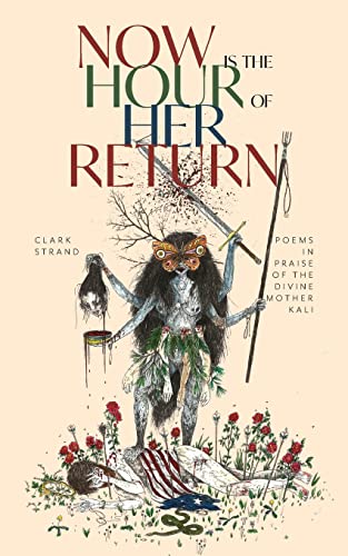 Book cover depicting a multi-armed Kali figure amidst flowers and symbolic imagery.