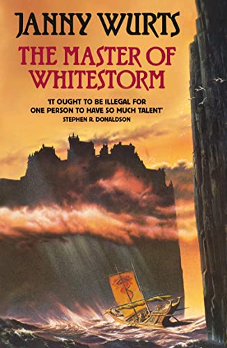 Book cover: fantasy landscape with a ship, castle, and stormy sky.