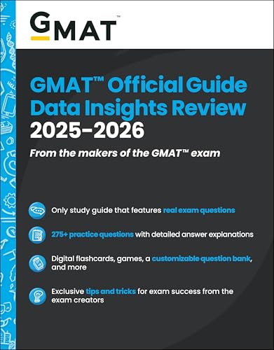 GMAT Official Guide Data Insights Review 2025-2026 : Book + Online Question Bank