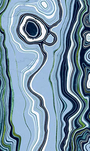 Blue Agate (Blank Lined Journal)