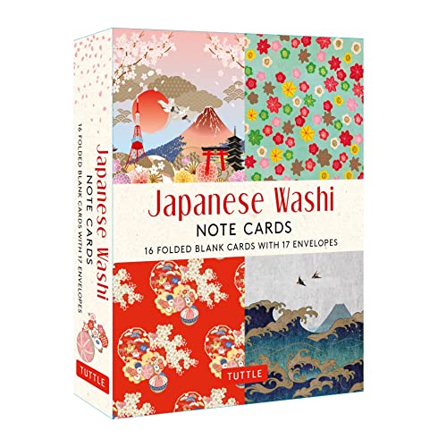 Japanese Designs Note Cards: 16 Different Blank Cards & Envelopes: 16 Different Blank Cards & 17 Envelopes: 16 Different Blank Cards with 17 Patterned Envelopes