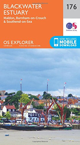 Blackwater Estuary | Maldon, Burnham-on-Crouch & Southend-on-Sea | Ordnance Survey | OS Explorer Map 176 | England | Walks | Hiking | Maps | Adventure