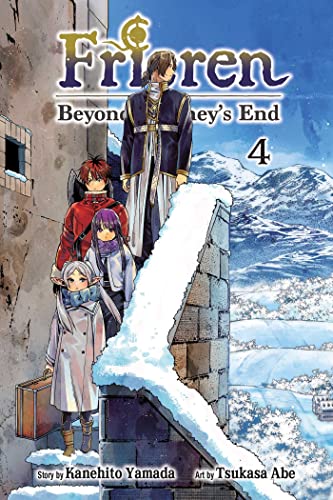 Manga book cover with colorful illustrations and characters, likely featuring Frieren and companions.