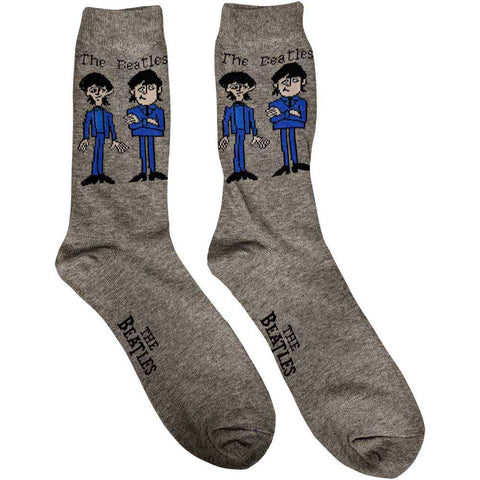 The Beatles Ladies Ankle Socks: Cartoon Standing (UK Size 4 - 7)