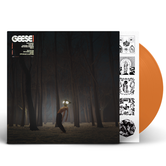 Vinyl record for Geese’s “Projector” album, featuring a forest scene.