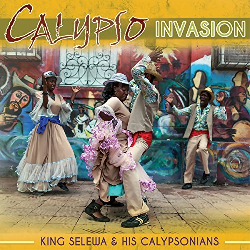 CD cover for “Calypso Invasion” featuring dancers before a mural.