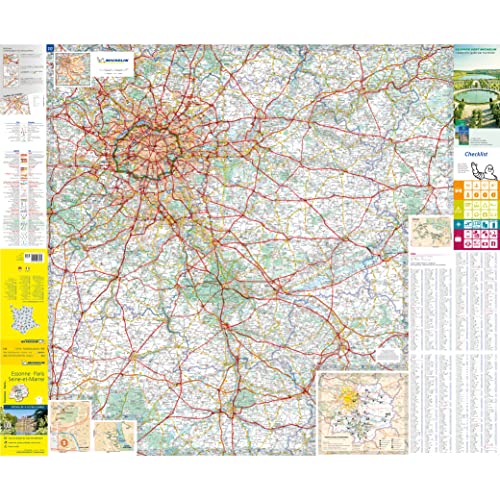Essonne, Paris, Seine-et-Marne - Michelin Local Map 312
