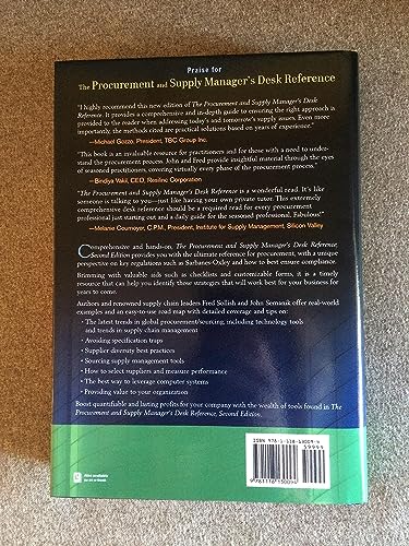 The Procurement and Supply Managers Desk Reference: + Website